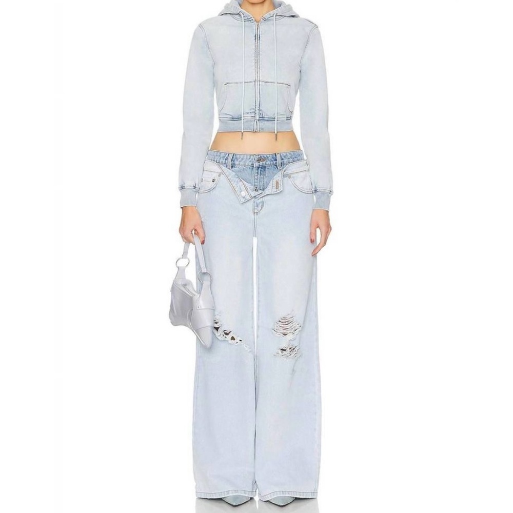 SER.O.YA SAPHIRA JEAN Wide Leg Skylight NWT✨ $298 NEW Sz 26 - Picture 2 of 15